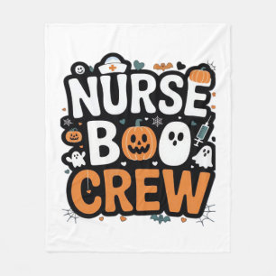 Nurse Boo Crew Halloween Gesundheitsheld Gruselig Fleecedecke