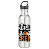 Nurse Boo Crew Halloween Healthhero Spooky Edelstahlflasche (Vorderseite)