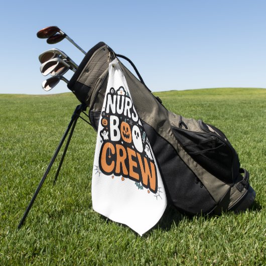 Nurse Boo Crew Halloween Healthhero Spooky Golfhandtuch (Gras)