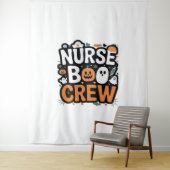 Nurse Boo Crew Halloween Healthhero Spooky Wandteppich (Beispiel)