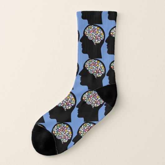 Nurse Brain Ceil Blue Socks Socken (Links - Außen)