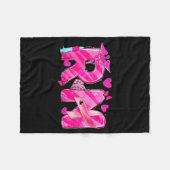 Nurse Breast Cancer Awareness Nk Ribbon Nursing Rn Fleecedecke (Vorderseite (Horizontal))