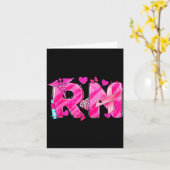 Nurse Breast Cancer Awareness Nk Ribbon Nursing Rn Karte (Gelbe Blume)