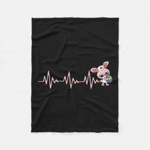 Nurse Bunny Heartbeat Ostereier Jagdkaninchen Nu Fleecedecke