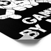 Nurse By Day Gamer By Night - Gaming Quote  Poster (Ecke)