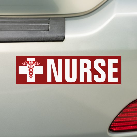 Nurse Caduceus Autoaufkleber (Auf Auto)