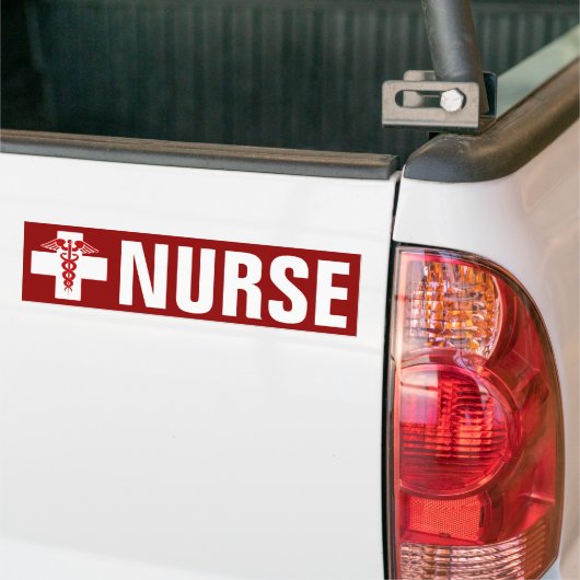Nurse Caduceus Autoaufkleber (Auf Lkw)