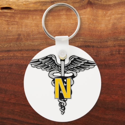 Nurse Caduceus Schlüsselanhänger (Vorderseite)