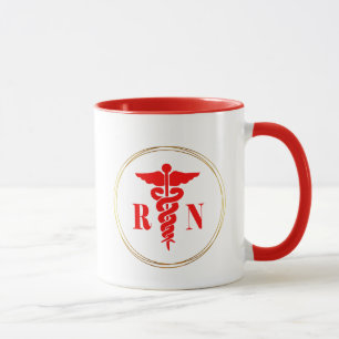 Nurse Caduceus Symbol-Tasse Tasse