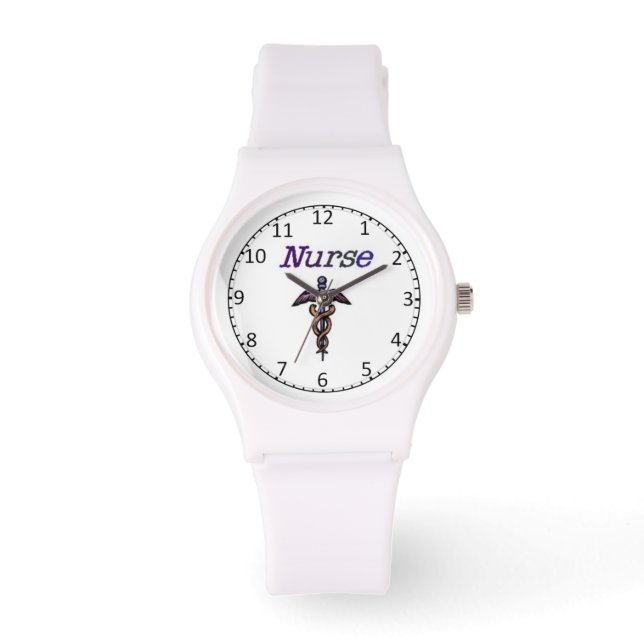 Nurse Caduceus Watch Armbanduhr (Vorderseite)