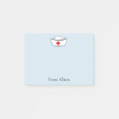 Nurse Cap Add Name 4x3 Post-it Klebezettel (Vorderseite)