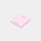 Nurse Cap Add Name Pink 3x3 Post-it Klebezettel (angewinkelt)