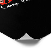 Nurse Case Manager Liebe Herzschrittkop für Poster (Ecke)