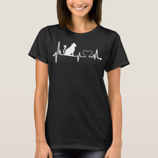 Nurse Cat Lover Nursing Heartbeat Registriert  T-Shirt