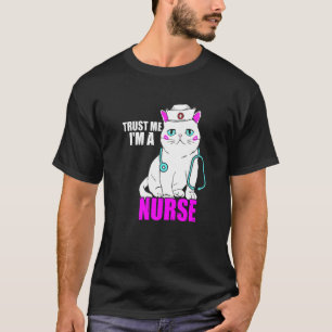 Nurse Cat Stethoscope Krankenpflege Medizin Cna Ho T-Shirt