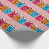 Nurse Cats Geschenke Wrap Pink Geschenkpapier (Ecke)