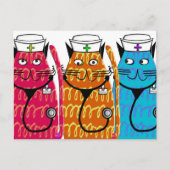 Nurse Cats Postkarte (Vorderseite)
