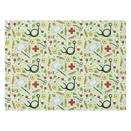 Nurse Celebration Tableclout Tischdecke (Vorderseite (Horizontal))