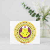 Nurse Chick Postkarte (Stehend Vorderseite)