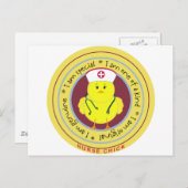 Nurse Chick Postkarte (Vorne/Hinten)
