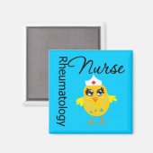 Nurse Chick v1 Rheumatology Nurse Magnet (Vorderseite/Rückseite)