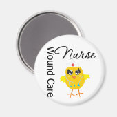 Nurse Chick v1 Wound Care Nurse Magnet (Vorderseite/Rückseite)