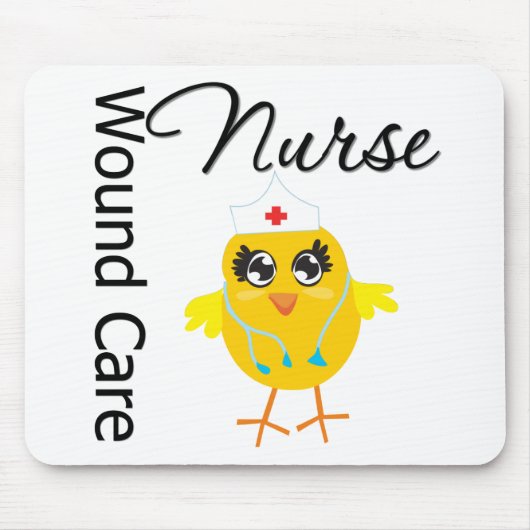 Nurse Chick v1 Wound Care Nurse Mousepad (Vorne)