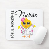Nurse Chick v2 Telefone Triage Nurse Mousepad (Mit Mouse)