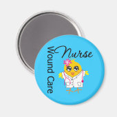 Nurse Chick v2 Wound Care Nurse Magnet (Vorderseite/Rückseite)
