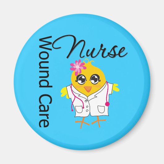 Nurse Chick v2 Wound Care Nurse Magnet (Vorne)