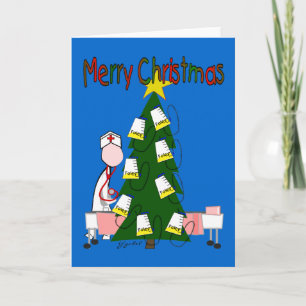 Nurse Christmas Design "Frohe Weihnachten" Feiertagskarte