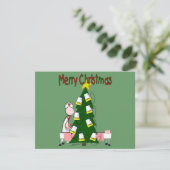 Nurse Christmas Design "Frohe Weihnachten" Feiertagskarte (Stehend Vorderseite)