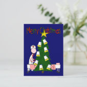 Nurse Christmas Design "Frohe Weihnachten" Feiertagspostkarte (Stehend Vorderseite)