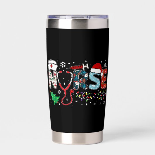 NURSE Christmas Design Thermobecher (Vorderseite)