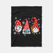 Nurse Christmas Gnomes Xmas Scrub Top Er Rn Nursin Fleecedecke (Vorderseite)