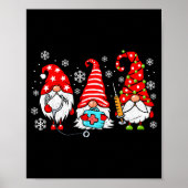 Nurse Christmas Gnomes Xmas Scrub Top Er Rn Nursin Poster (Vorne)