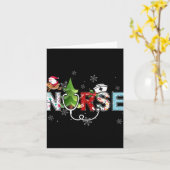 Nurse Christmas Stethoscope Nurses Xmas Pajamas Pj Karte (Gelbe Blume)