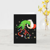 Nurse Christmas Stethoscope Nurses Xmas Santa Wome Karte (Gelbe Blume)