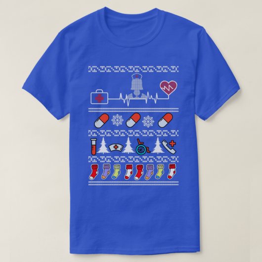 nurse christmas sweater nursing gift T-Shirt (Design vorne)