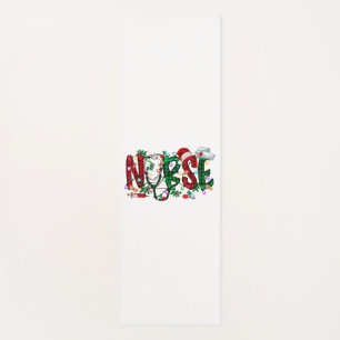 Nurse Christmas Tree Stethoscope RN LPN Scrub Nurs Yogamatte