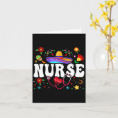 Nurse Cinco De Mayo Mexican Karte (Gelbe Blume)