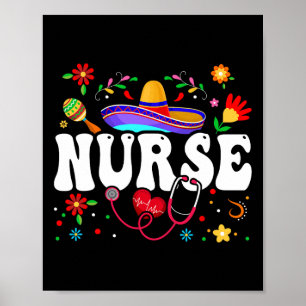 Nurse Cinco De Mayo Mexican Poster