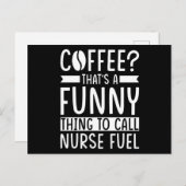 Nurse Coffee Gift Postkarte (Vorne/Hinten)
