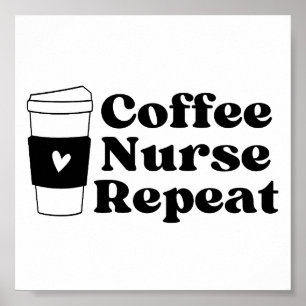 Nurse Coffee Lover Poster