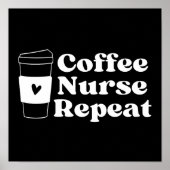 Nurse Coffee Lover Poster (Vorne)