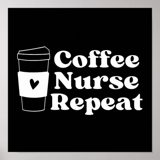 Nurse Coffee Lover Poster (Vorne)