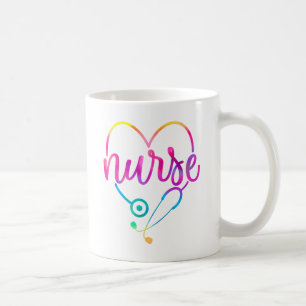 Nurse Colorful Stethoscope Kaffeetasse