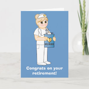 Nurse: Congratulations on Your Retirement Karte