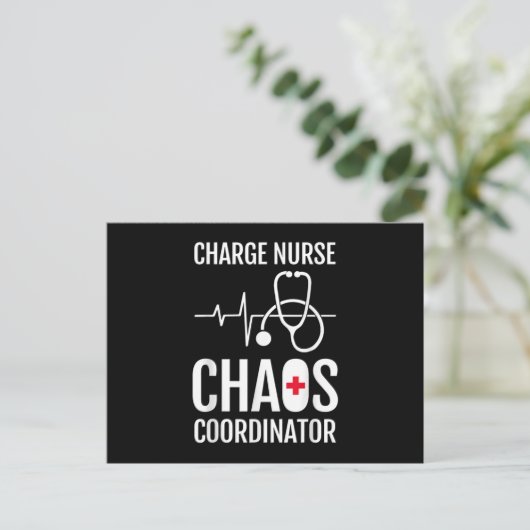Nurse Coordiantor Postkarte (Stehend Vorderseite)