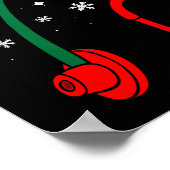 Nurse Coquette Bow Stethoscope Nursing Xmas Pjs Ch Poster (Ecke)